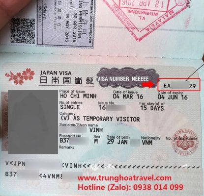 số visa nhật nằm ở đâu, số visa nằm ở đâu, số thẻ visa nhật nằm ở đâu