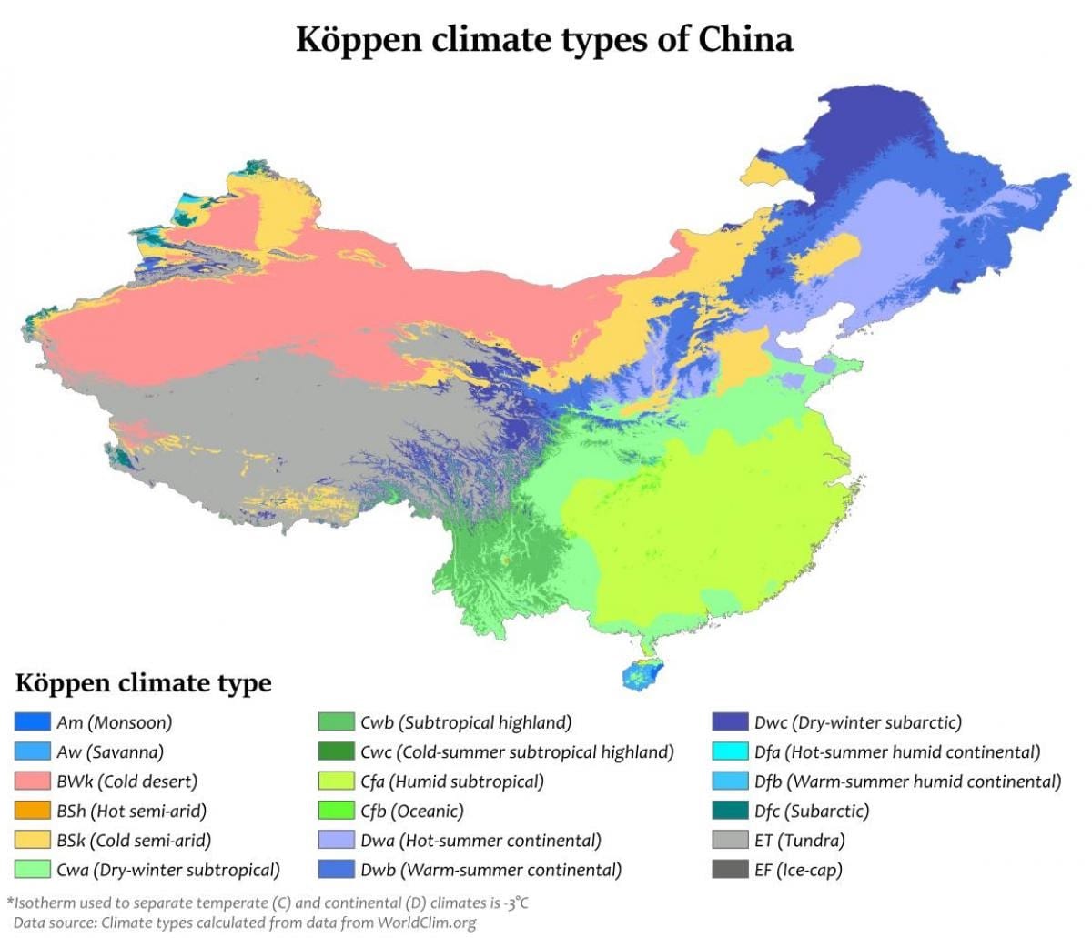 Khí hậu Trung Quốc – Những thông tin tổng quan nhất cho một chuyến du lịch thuật lợi