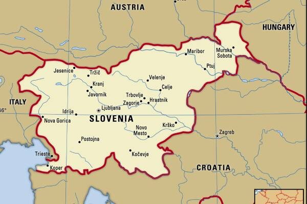 slovenia ở đâu, slovenia thuộc châu nào, slovenia trên bản đồ